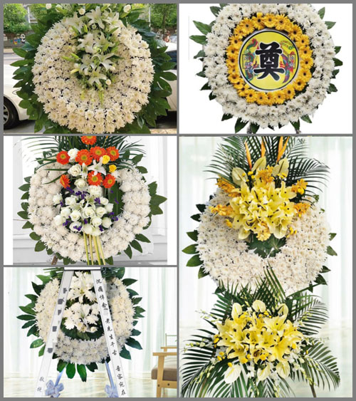 安徽宿州市萧县王寨镇吴从村花圈速递